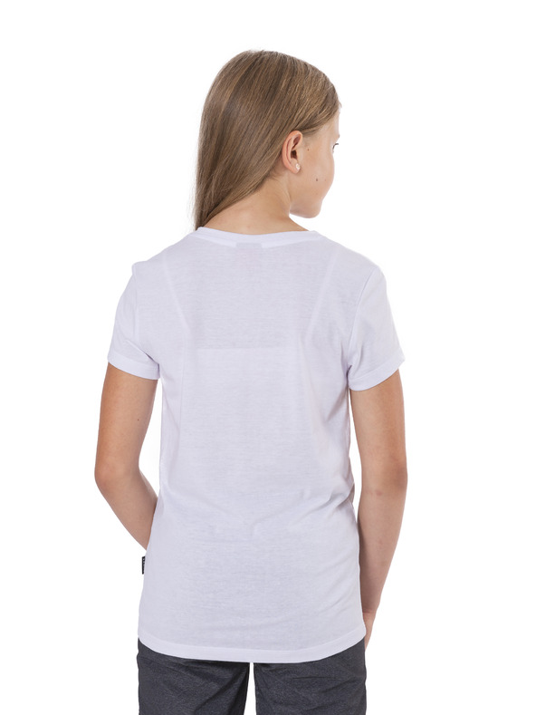 Sam 73 Bela dekliška majica s potiskom SAM 73