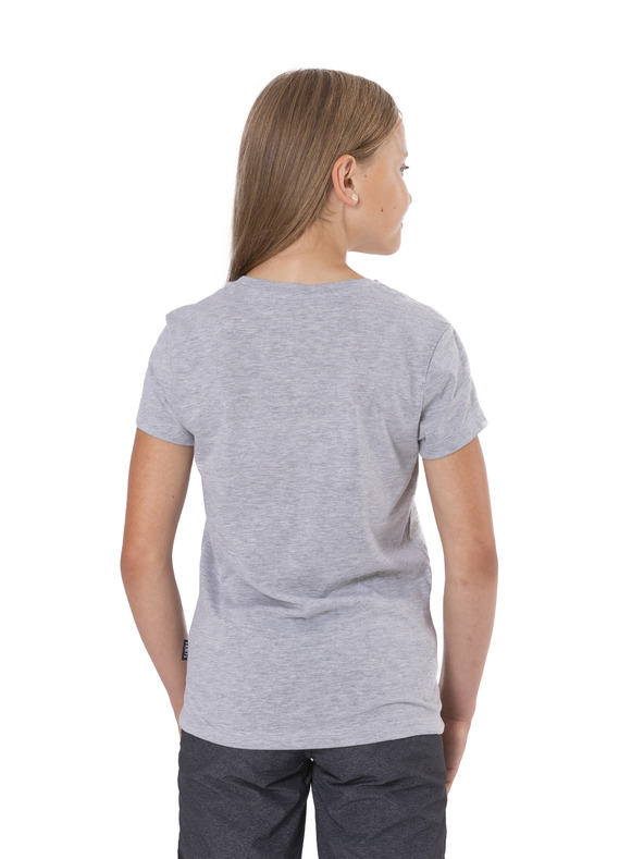 Sam 73 Svetlo siva dekliška majica s potiskom SAM 73