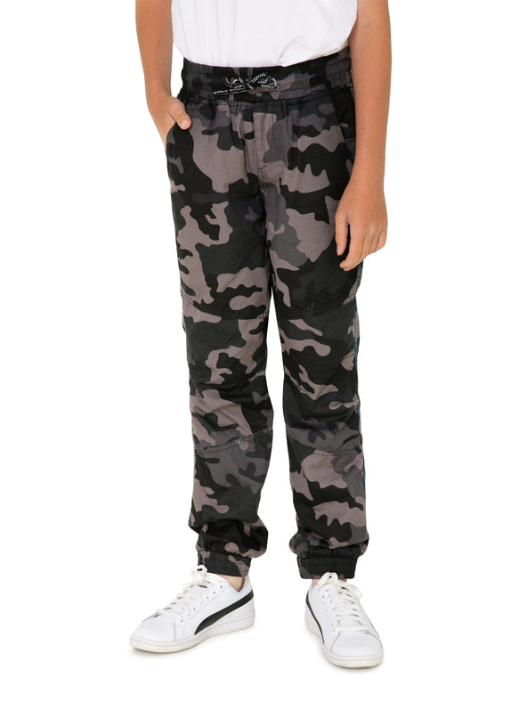 Sam 73 Črne in sive dekliške maskirne hlače SAM 73 Laura