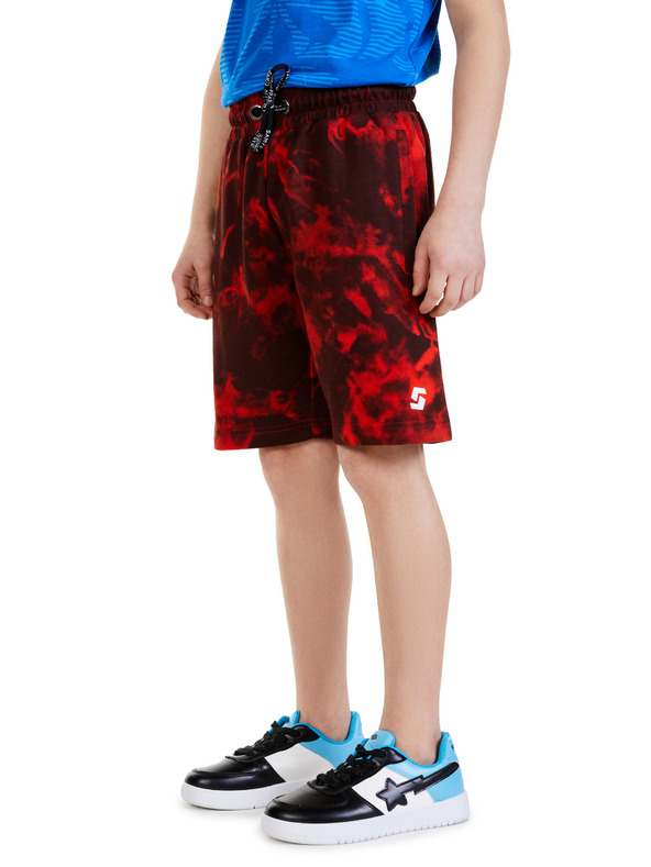 Sam 73 Rdeče fantovske kratke hlače z vzorcem SAM 73 Graham