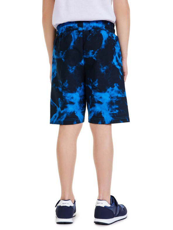 Sam 73 Modre fantovske kratke hlače z vzorcem SAM 73 Graham
