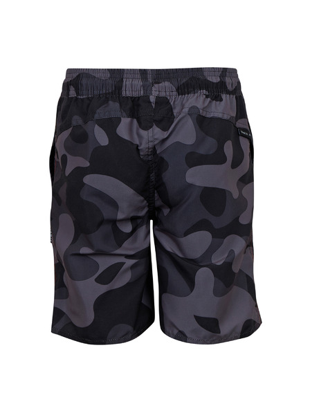 Sam 73 Sivo-črne fantovske kratke hlače z vzorcem SAM 73 Jordan