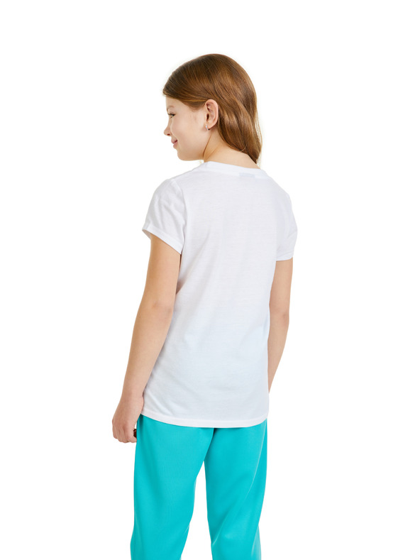 Sam 73 Bela dekliška majica s potiskom SAM 73 Ursula