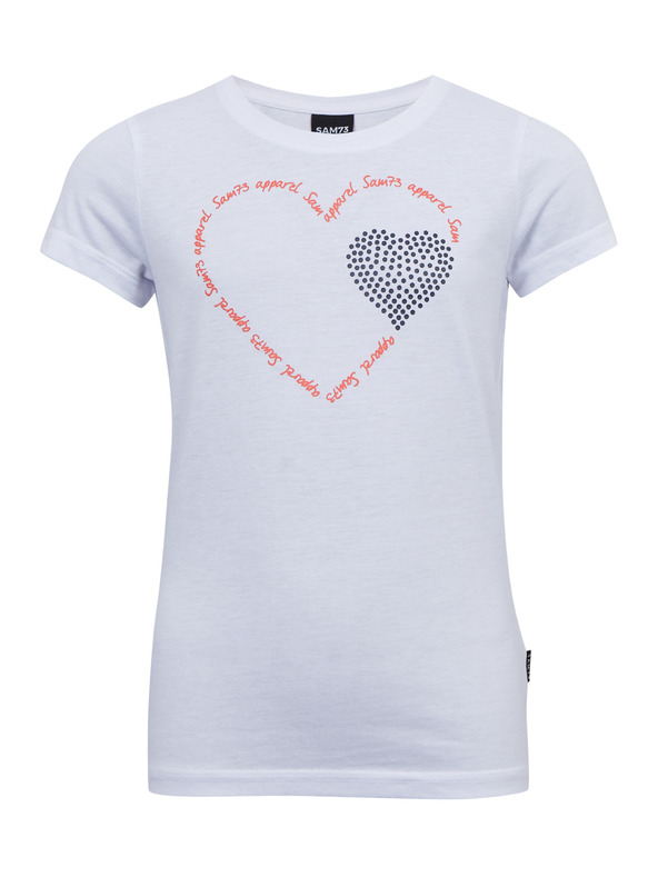 Sam 73 Bela dekliška majica SAM 73 Alaina