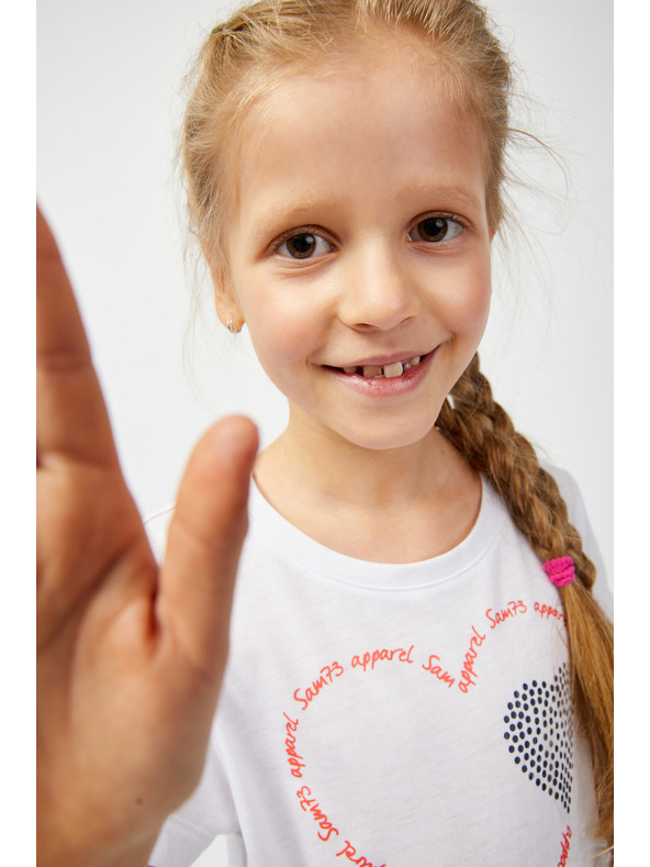 Sam 73 Bela dekliška majica SAM 73 Alaina