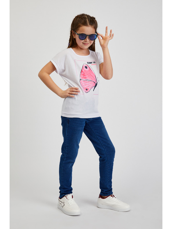 Sam 73 Bela dekliška majica SAM 73 Averie