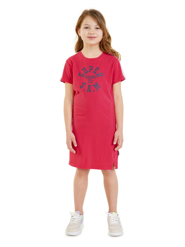 Sam 73 Temno rožnata dekliška obleka SAM 73 Belinda