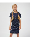 Sam 73 Temno modra dekliška vzorčasta obleka SAM 73 Welo