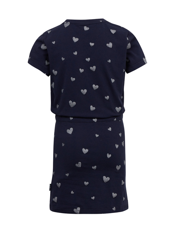 Sam 73 Temno modra dekliška vzorčasta obleka SAM 73 Welo