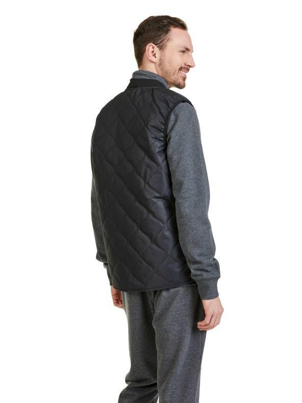 Sam 73 Črni moški prešiti telovnik SAM 73 Ambrose