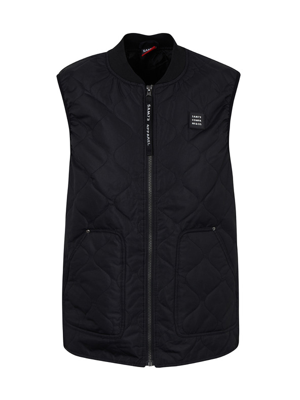 Sam 73 Črni moški prešiti telovnik SAM 73 Ambrose