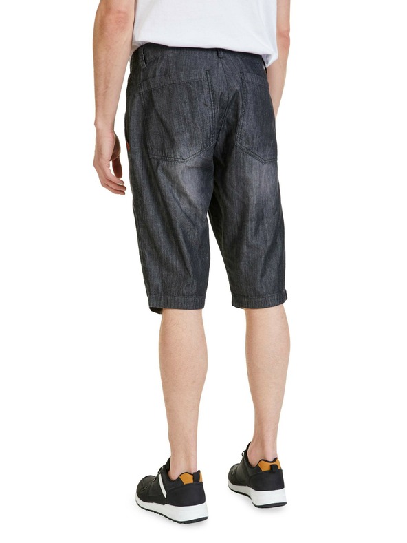 Sam 73 Črne moške kratke hlače iz džinsa SAM 73 Kieran