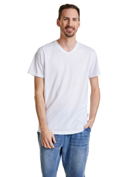 Sam 73 Bela moška majica SAM 73 Leonard