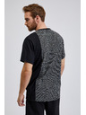 Sam 73 Črna moška vzorčasta majica SAM 73 Paul