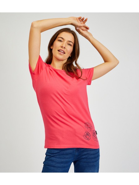 Sam 73 Temno rožnata ženska majica SAM 73 Bethany