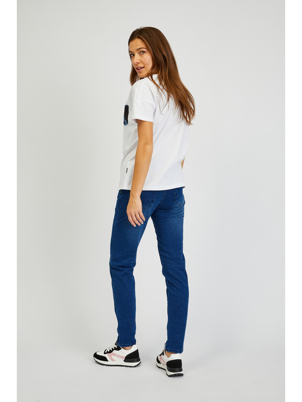 Sam 73 Bela ženska majica z žepom SAM 73 Marie