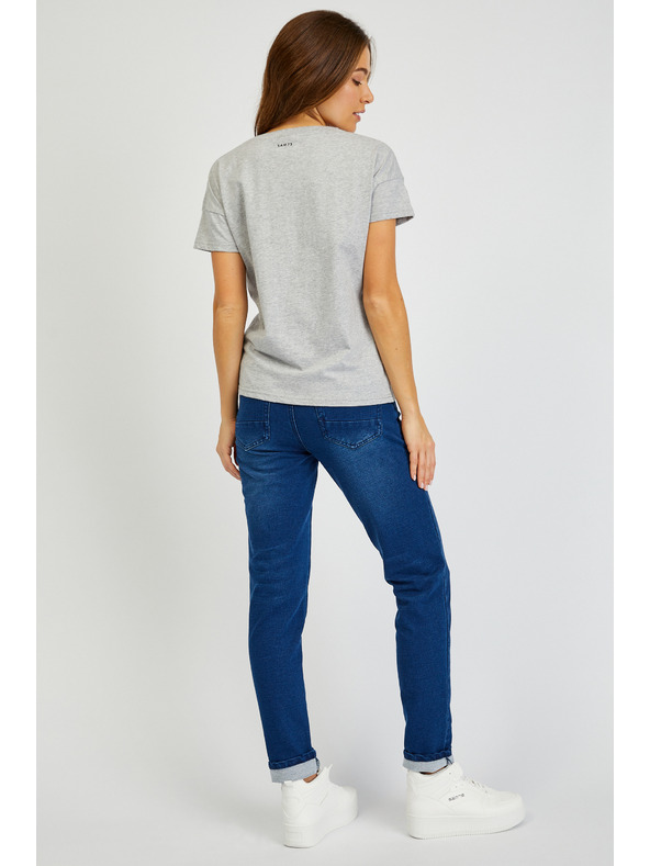 Sam 73 Siva ženska majica z žepom SAM 73 Marie