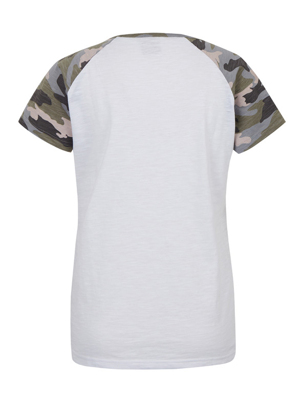 Sam 73 Bela ženska vzorčasta majica SAM 73 Rose