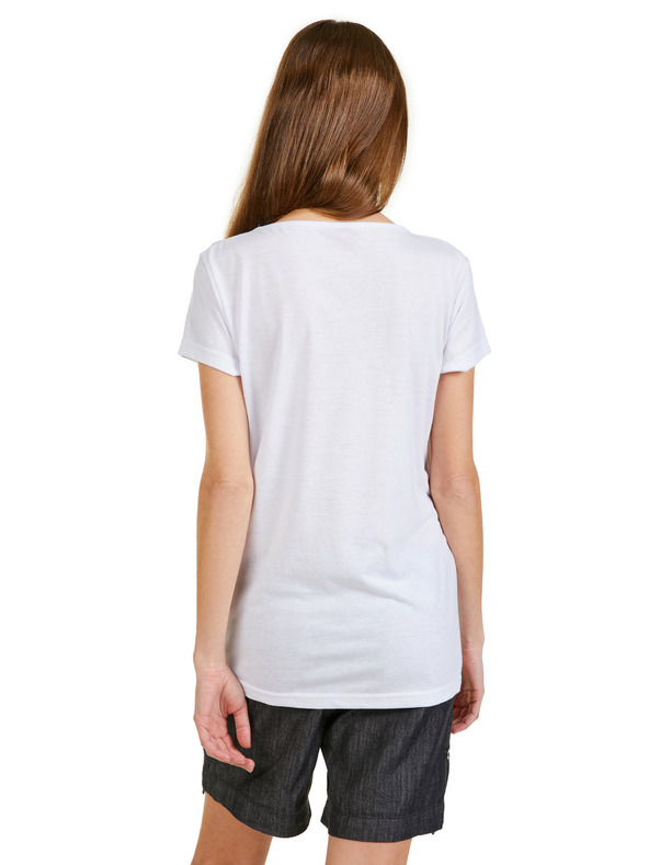 Sam 73 Bela ženska majica s potiskom SAM 73 Ilda