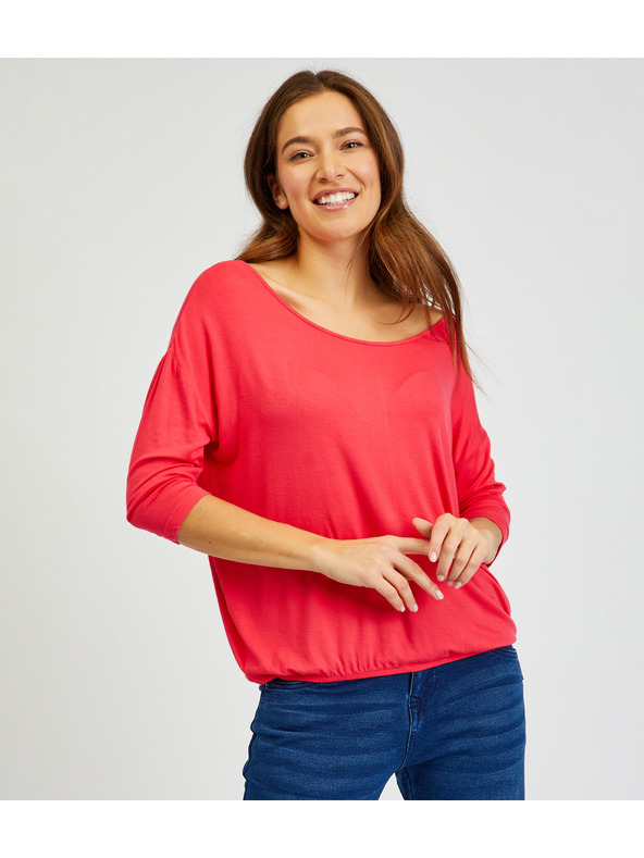 Sam 73 Temno rožnata ženska majica SAM 73 Gladys