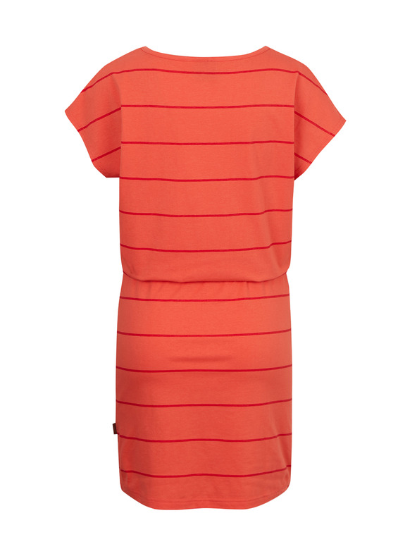 Sam 73 Oranžna ženska črtasta obleka SAM 73 Francine