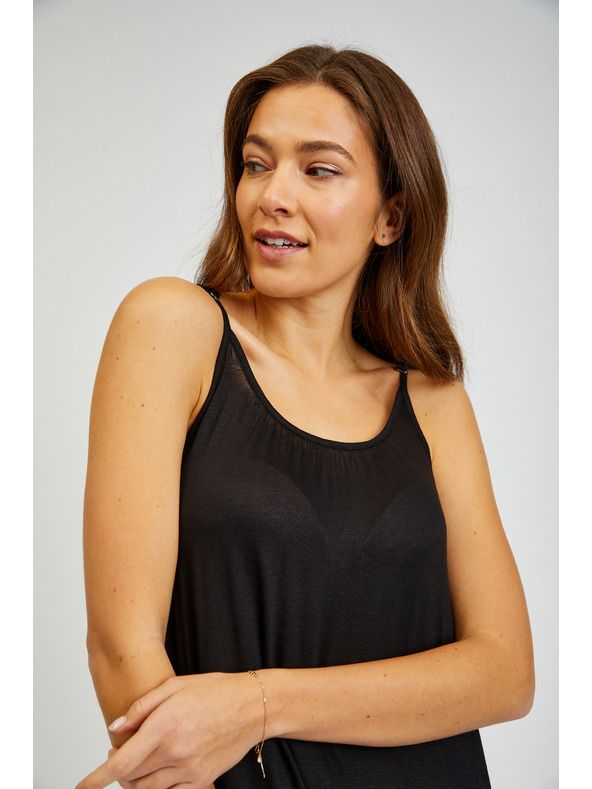 Sam 73 Črna ženska obleka brez naramnic SAM 73 Alla