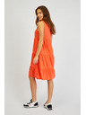 Sam 73 Oranžna ženska poletna obleka z volanom SAM 73 Chantal