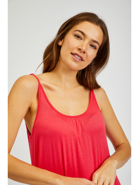 Sam 73 Temno rožnata ženska obleka z naramnicami SAM 73 Alla