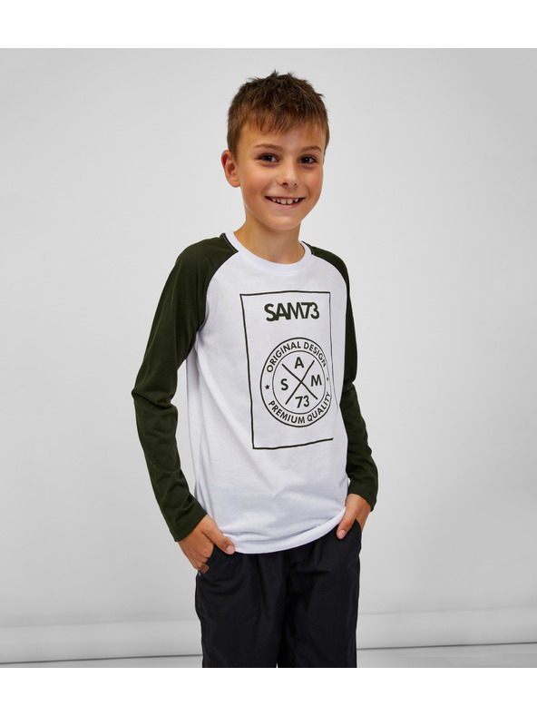 Sam 73 Črno-bela fantovska majica SAM 73 Jack