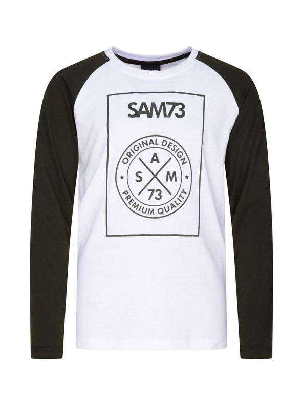 Sam 73 Črno-bela fantovska majica SAM 73 Jack