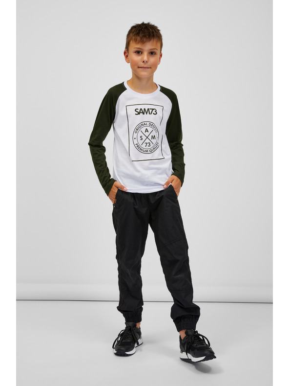 Sam 73 Črno-bela fantovska majica SAM 73 Jack