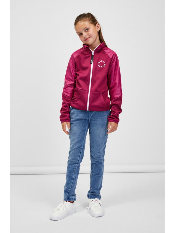 Sam 73 Vijolična dekliška majica s kapuco SAM 73 Angela