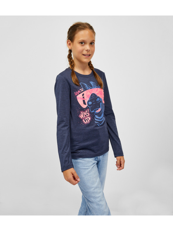 Sam 73 Temno modra dekliška jopa s kapuco SAM 73 Agnes