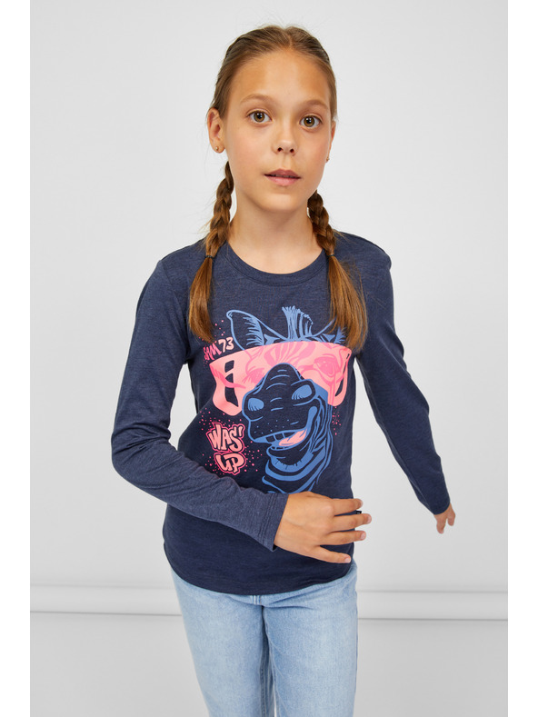 Sam 73 Temno modra dekliška jopa s kapuco SAM 73 Agnes