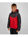 Sam 73 Črno-rdeča fantovska prešita jakna s kapuco SAM 73 Jerry