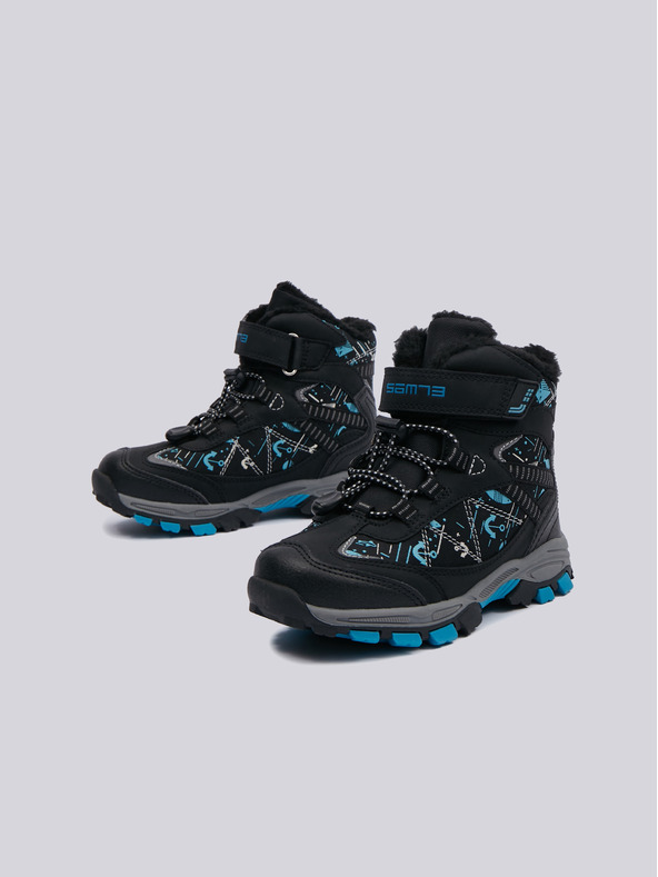 Sam 73 Modri in črni deški zimski gležnjarji z vzorcem SAM 73 Stigg