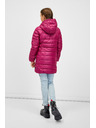 Sam 73 Temno roza dekliški prešiti plašč s kapuco SAM 73 Nadine