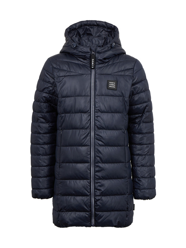 Sam 73 Temno modri otroški prešiti plašč s kapuco SAM 73 Nadine