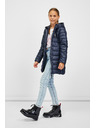 Sam 73 Temno modri otroški prešiti plašč s kapuco SAM 73 Nadine