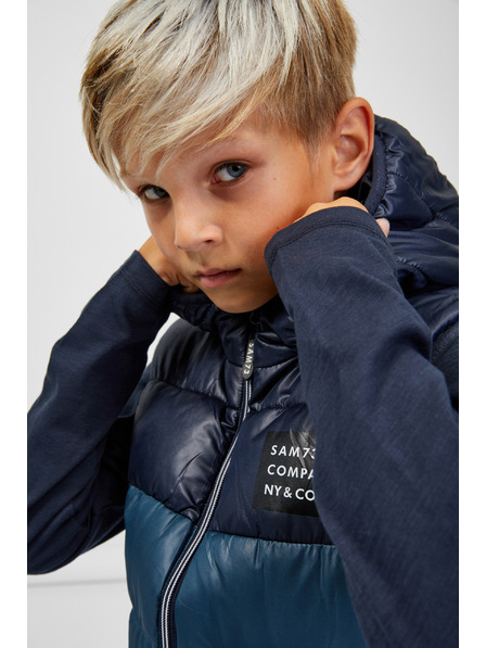 Sam 73 Temno moder otroški prešiti jopič s kapuco SAM 73 Jifunza