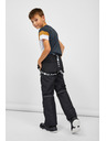 Sam 73 Črne otroške hlače z naramnicami SAM 73 Casia