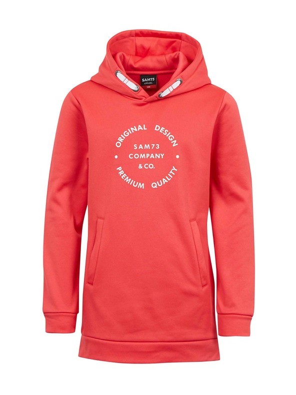 Sam 73 Temno roza dekliška podaljšana jopa s kapuco SAM 73 Sabina