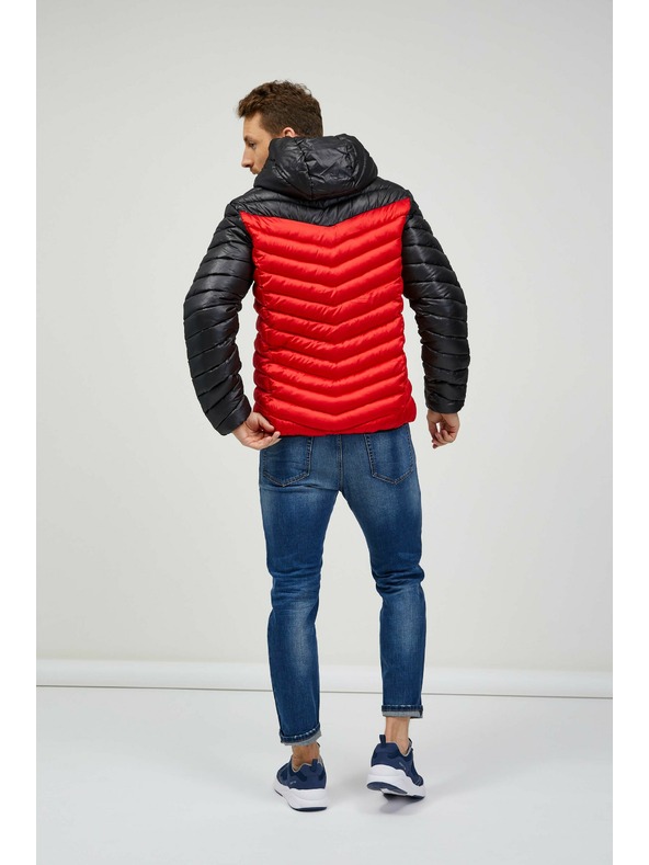 Sam 73 Črno-rdeča moška prešita jakna SAM 73 Ulrik