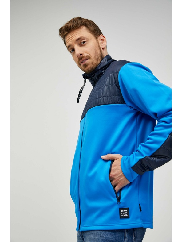 Sam 73 Modra moška jopa z zadrgo SAM 73 Judin