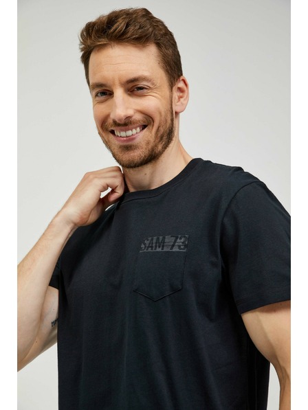 Sam 73 Črna moška majica SAM 73 Quarip