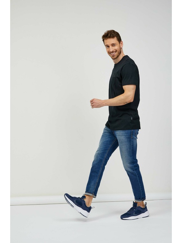 Sam 73 Črna moška majica SAM 73 Quarip