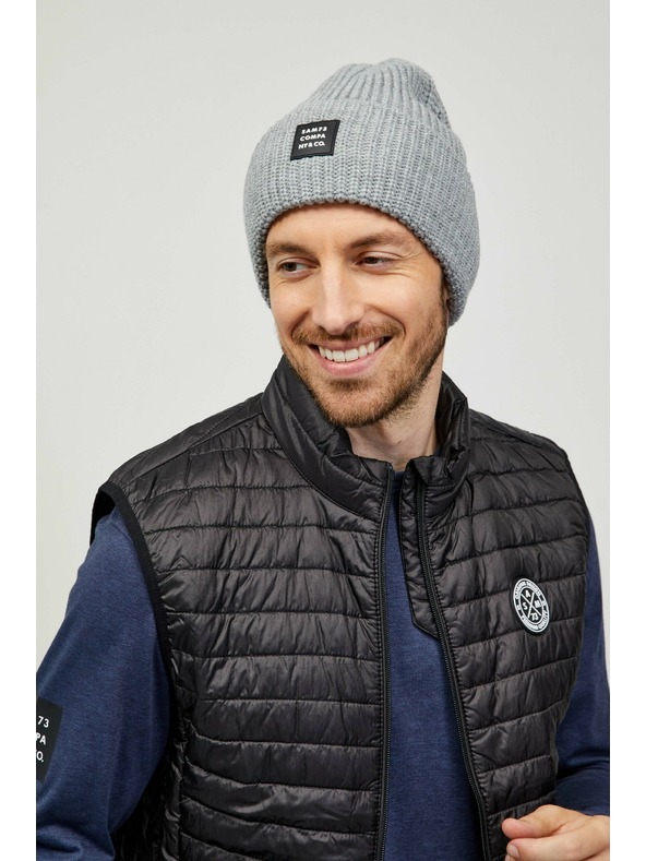 Sam 73 Siva unisex rebrasta zimska kapa SAM 73 Dublin