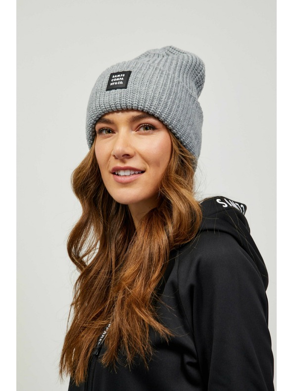 Sam 73 Siva unisex rebrasta zimska kapa SAM 73 Dublin