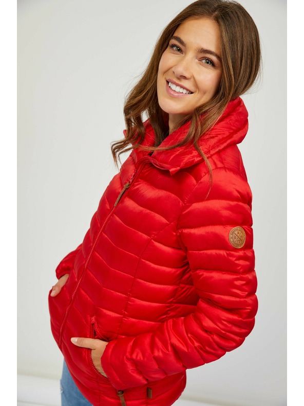 Sam 73 Rdeča ženska prešita jakna SAM 73 Daba