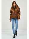 Sam 73 Rjava ženska prešita zimska jakna s kapuco SAM 73 Gede